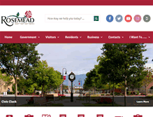 Tablet Screenshot of cityofrosemead.org